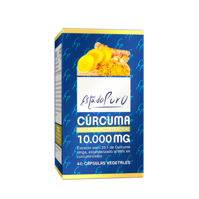 CURCUMA 10000 mg - ESTADO PURO / Bote 40 cápsulas