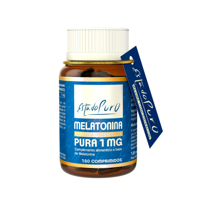 MELATONINA PURA 1 mg - ESTADO PURO / Bote 180 cápsulas