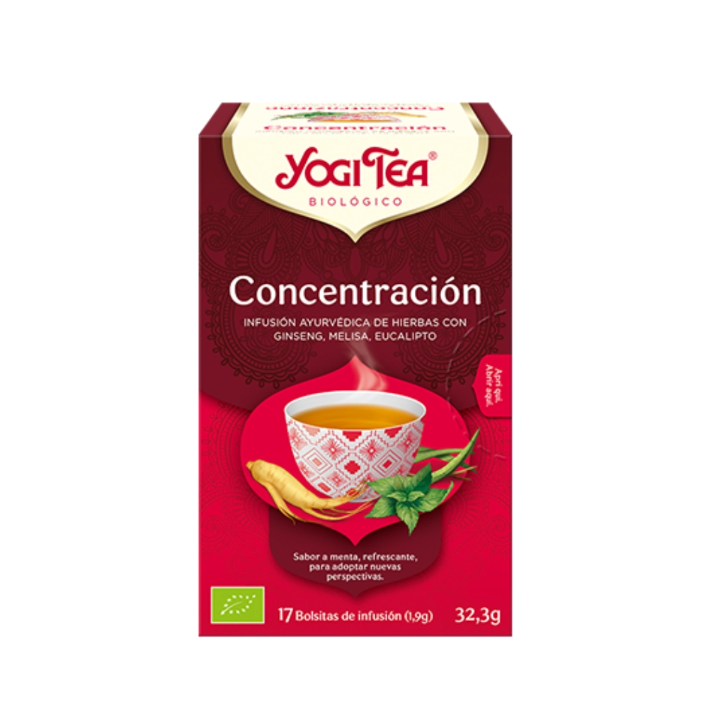 YOGI TEA CONCENTRACIÓN 17 bolsitas de infusión